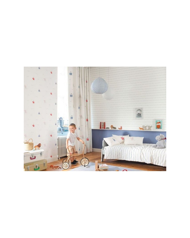 Tela MWS29924222 ESCRITURE BRODEE ROSE Casadeco