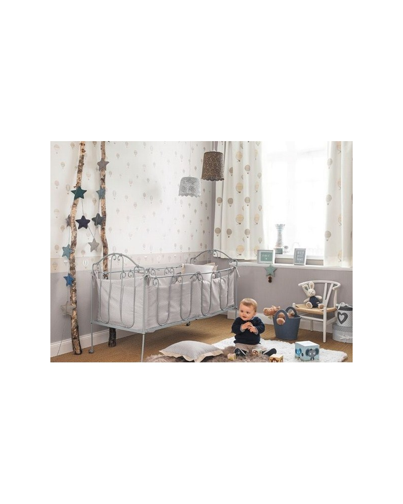 Tela MWS29931111 MONTGOLFIERES BRODEES BEIGE Casadeco