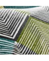 Tela HGEO120683 RHYTHM Teal Linden Charcoal Harlequin