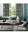 Tela HGEO120683 RHYTHM Teal Linden Charcoal Harlequin