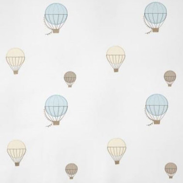 Tela MWS29936109 MONTGOLFIERES BRODEES BLEU Casadeco