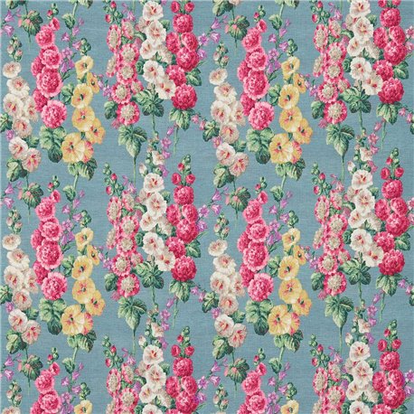 Hollyhocks Petrol Blue-Multi DVIN224310