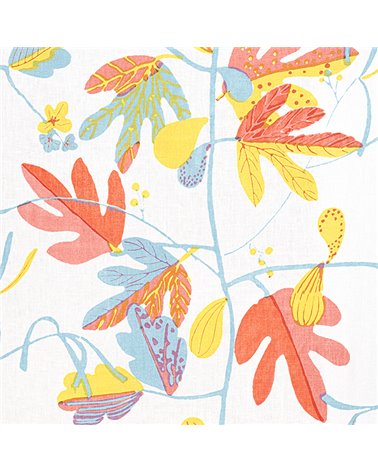 Matisse Leaf Coral and Yellow F916206