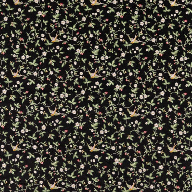 Wild Strawberry Noir Embroidery F1582-01