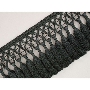 Trellis Fringe Slate T118-03