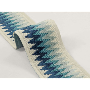 Chevron Braid China Blue T116-02