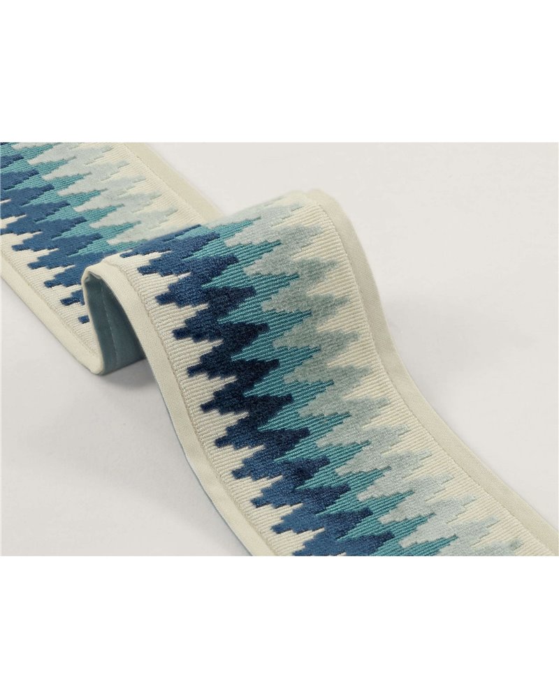 Chevron Braid China Blue T116-02