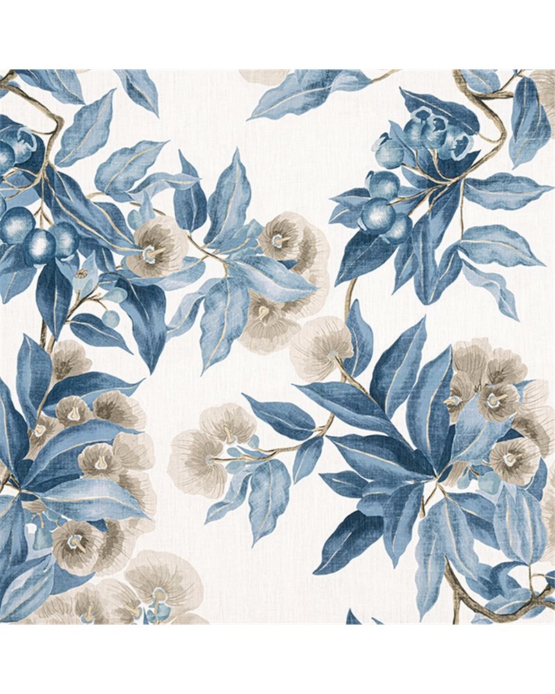 Camellia Garden Linen and Navy AF24553