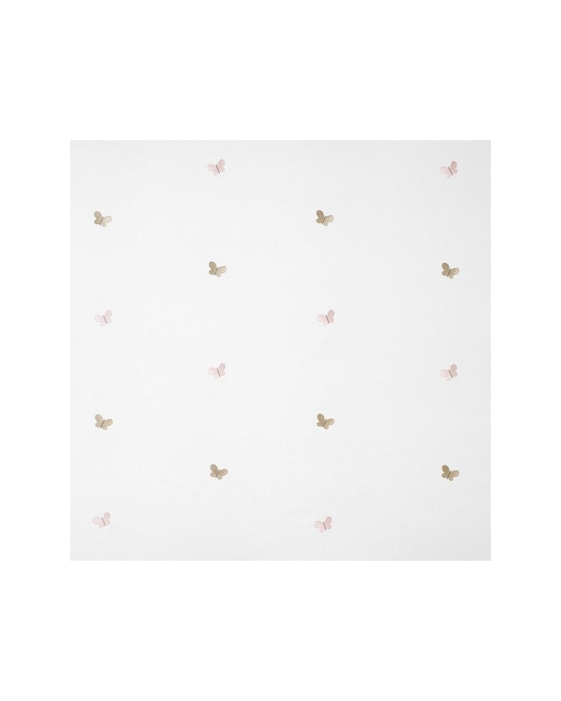 Tela MWS29954101 PAPILLONS BRODES ROSE BEIGE Casadeco Tela MWS29954101 PAPILLONS BRODES ROSE BEIGE Casadeco