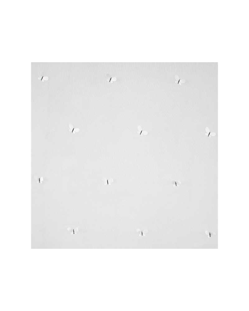 Tela MWS80070235 VOILE PAPILLONS BLANC BLANC Casadeco Tela MWS80070235 VOILE PAPILLONS BLANC BLANC Casadeco